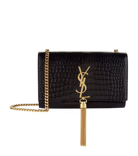 crocodile ysl tassel bag|KATE SMALL TASSEL IN CROCODILE.